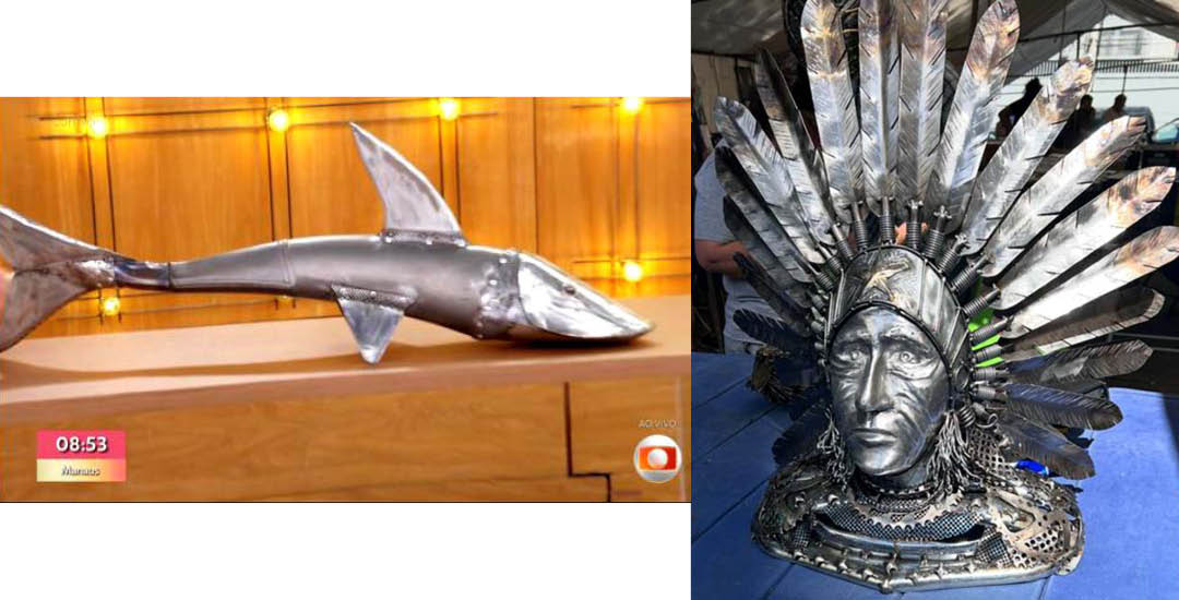 O escultor Wilson Lima 
