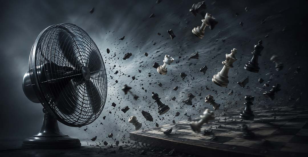 Merda no ventilador 